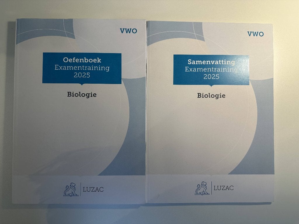 Luzac examentraining Biologie 2025, VWO, Biologie, ExamenOverzicht, Ophalen