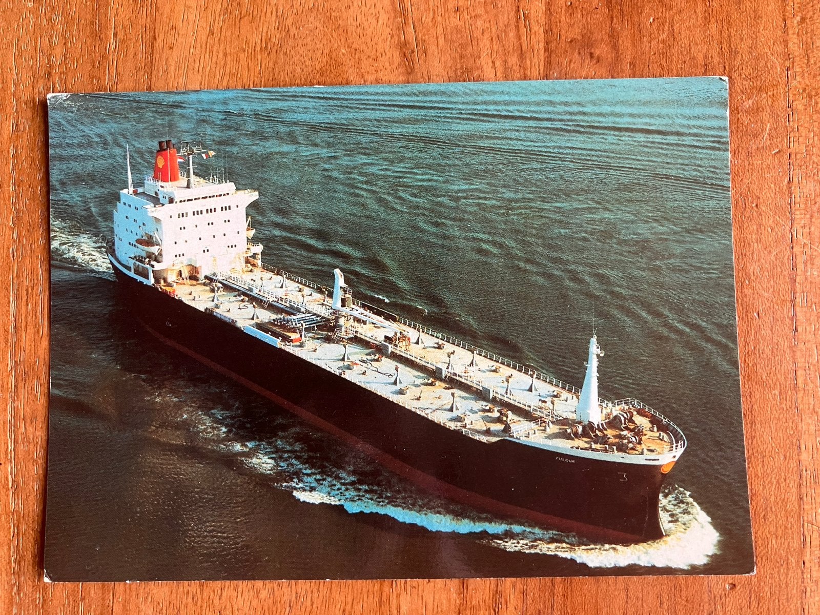 m.s. "Fulgur" Shell Tankers B.V. 1974, Verzamelen, Scheepvaart, Ophalen of Verzenden, Gebruikt, Motorboot, Kaart, Foto of Prent