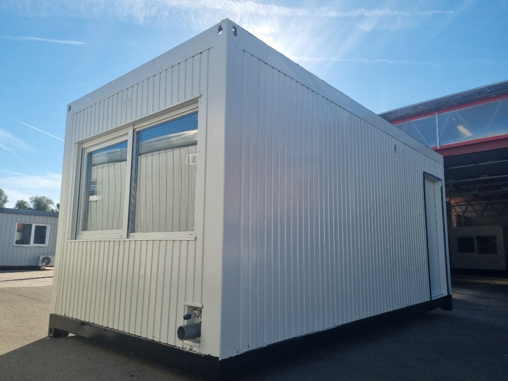 3 X Stalen units Kantoorunit Bouwkeet 6x3 meter, Ophalen