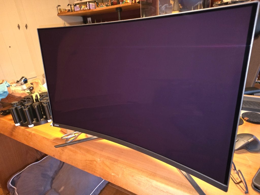MSI MPG 321CURX QD-OLED - 31.5" 4K - Curved - 240Hz -, Computers en Software, Monitoren, Zo goed als nieuw, 201 Hz of meer, DisplayPort