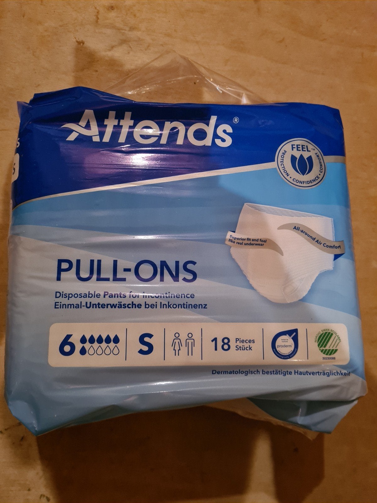 Attends pull-ons maar S 6 pakken, Diversen, Verpleegmiddelen, Ophalen of Verzenden