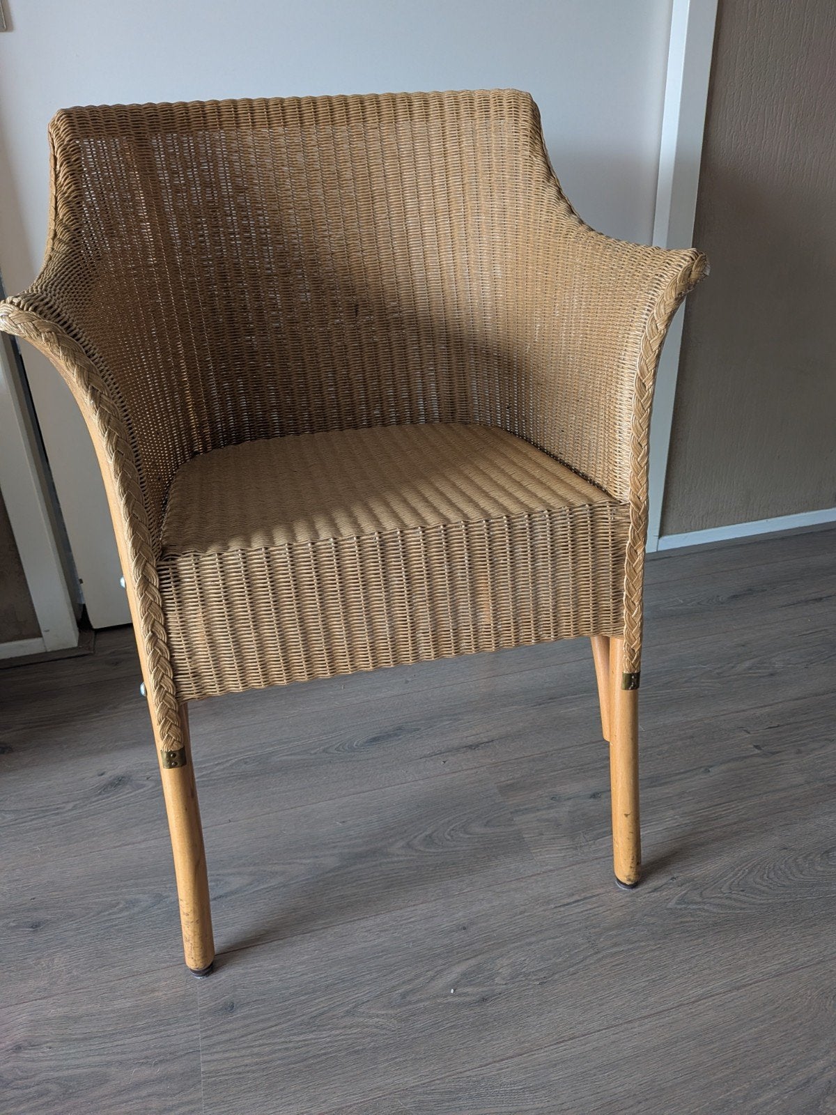 rotan stoel, Huis en Inrichting, Stoelen, Ophalen, Gebruikt, Bruin, Eén