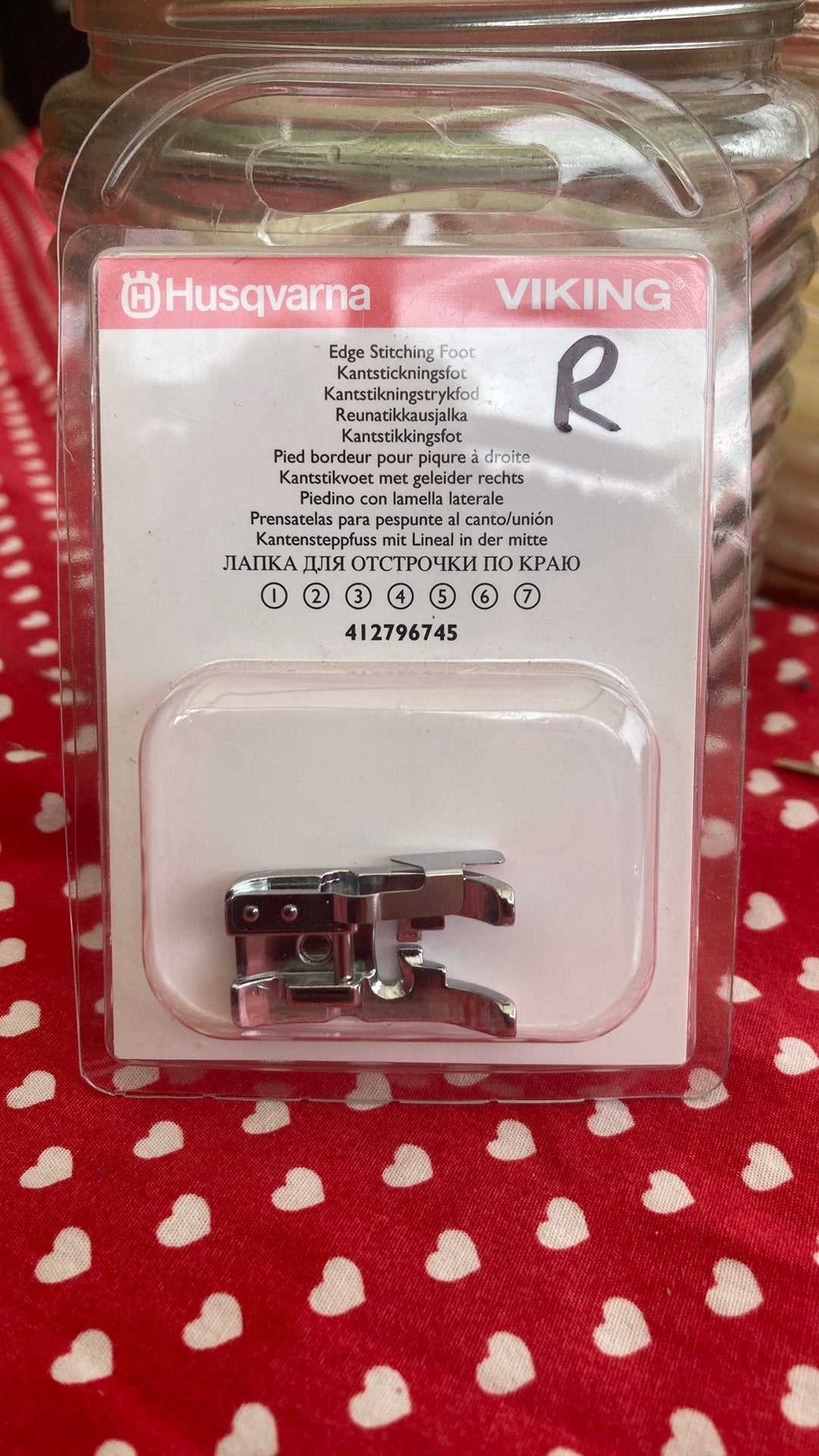 Te koop kantstikvoet met geleider rechts, Ophalen of Verzenden, Zo goed als nieuw, Lockmachine, Overige merken