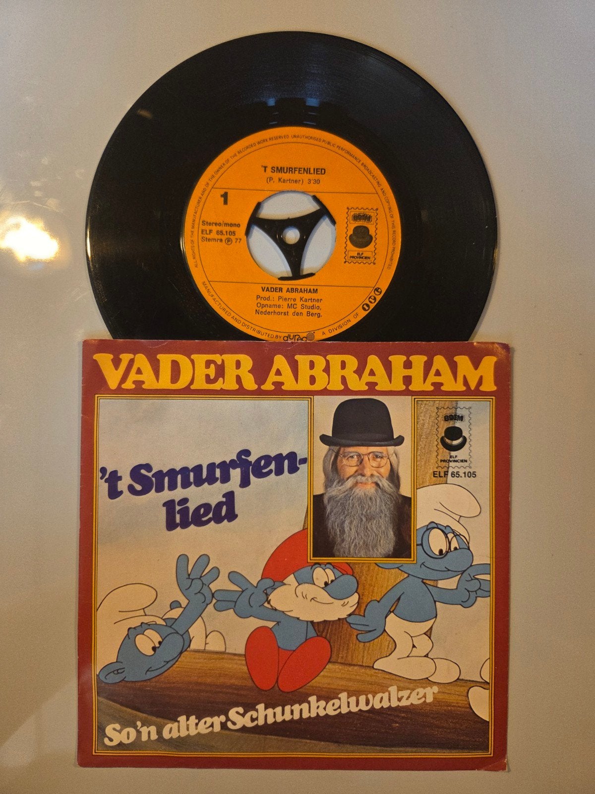 Vader Abraham - 't Smurfenlied, Gebruikt, 7 inch, Single, Ophalen of Verzenden