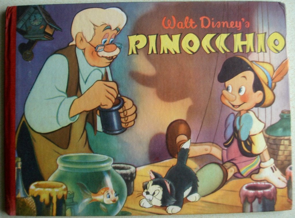 plaatjesalbum Pinocchio Pinokkio Walt Disney € 3,50, Ophalen of Verzenden, Gelezen