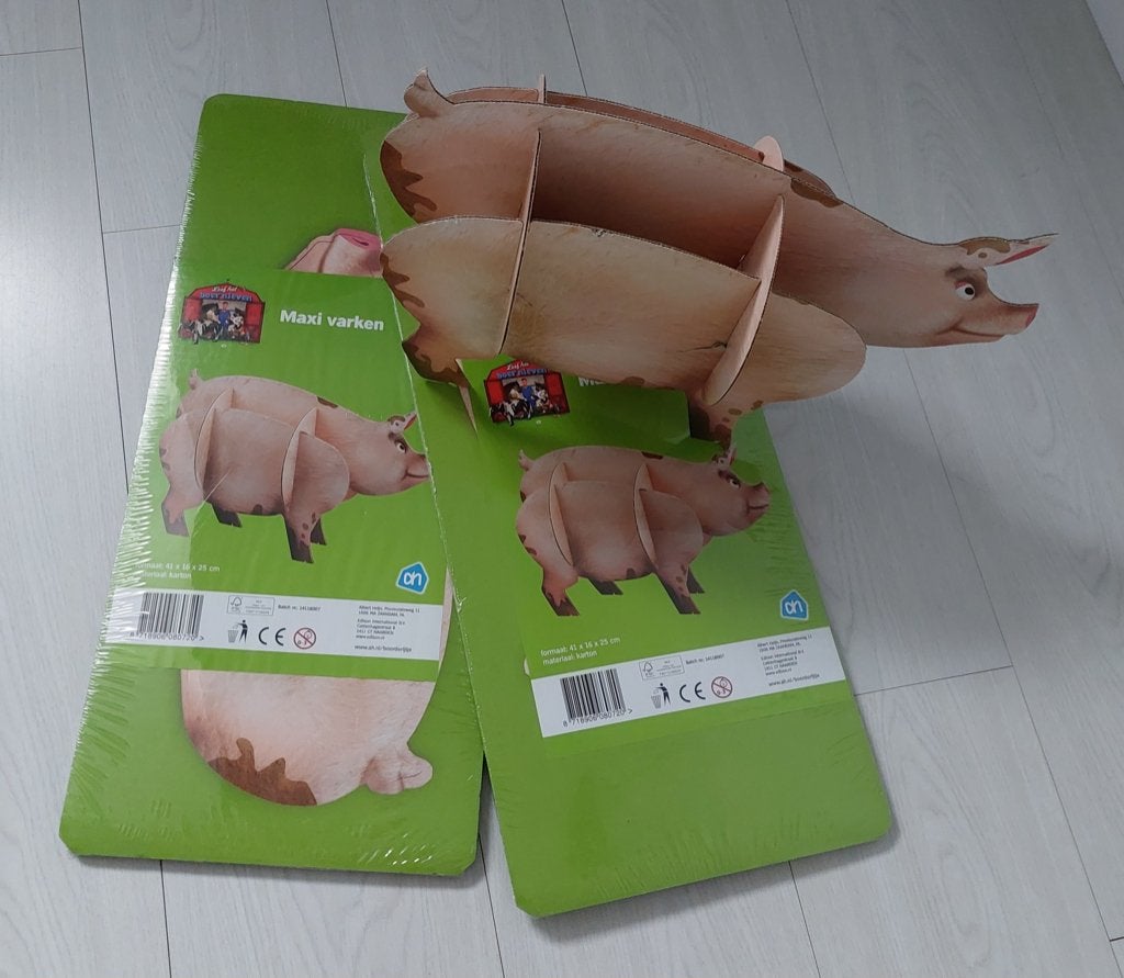 NIEUW: bouwpakket varken (2 stuks), Ophalen of Verzenden, Nieuw, Overige typen, Overige
