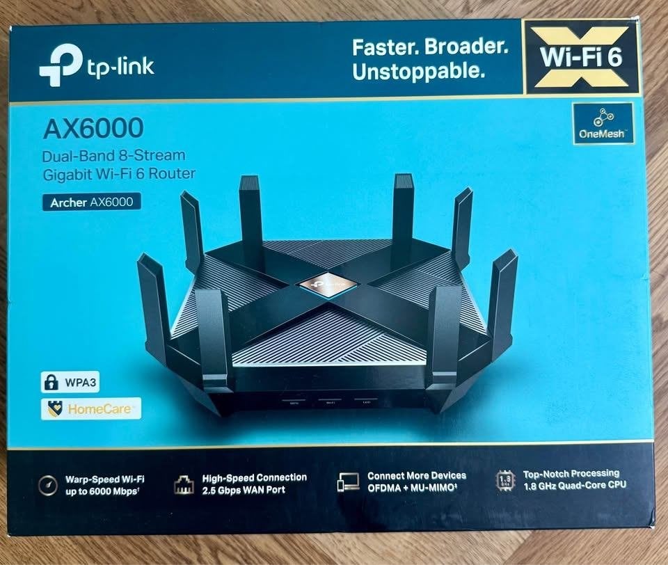 TP-Link Archer AX6000 router, Ophalen of Verzenden, Zo goed als nieuw, Router, TP-LINK
