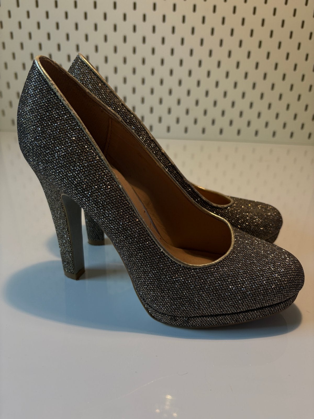 Y2K Glitter Pumps Maat 38, Ophalen of Verzenden, Gedragen, Overige kleuren, Pumps