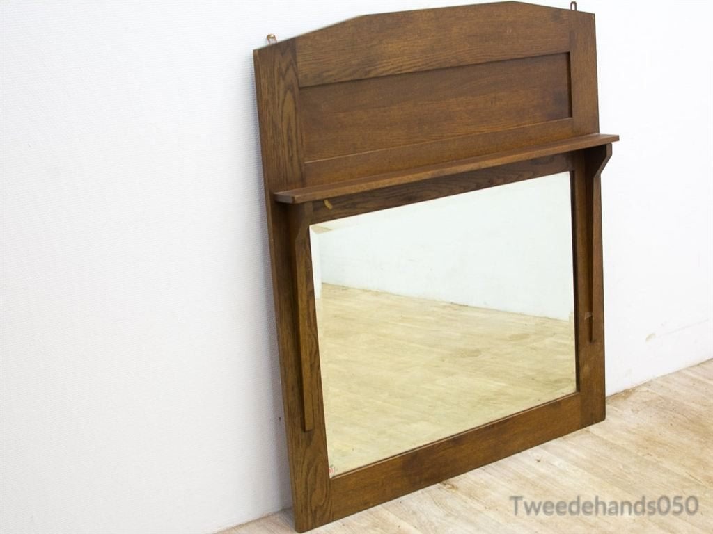 Antieke halspiegel 81918, Antiek en Kunst, Ophalen of Verzenden, Overige vormen