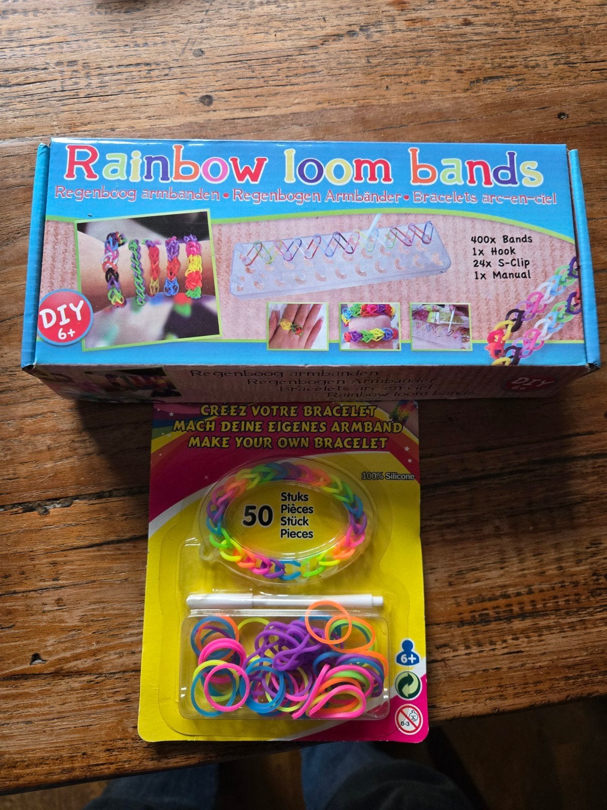 Grote set Rainbow Loom Bands met opbergdoos, Ophalen, Meerkleurig, Zo goed als nieuw, Kunststof