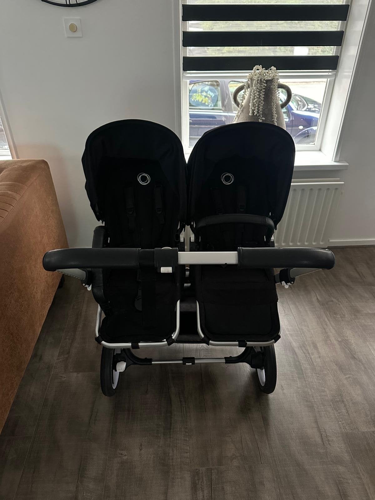 Bugaboo Donkey 3 Mineral Tweeling kinderwagen + 2x Maxi Cosi, Ophalen, Gebruikt, Combiwagen, Duowagen