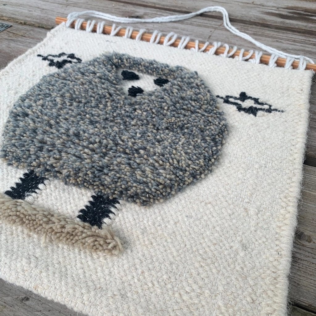 Wandkleed uil handgemaakt wol 52/52 cm, Huis en Inrichting, Djt@dejuistetoon.eu, Ophalen of Verzenden, Zo goed als nieuw, DJT De Juiste Toon