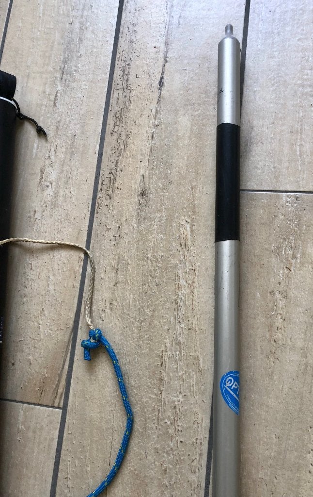 Optimist spriet 29 mm extra dik Optiparts -zo goed als nieuw, Watersport en Boten, Minder dan 15 m², Zo goed als nieuw, Toebehoren