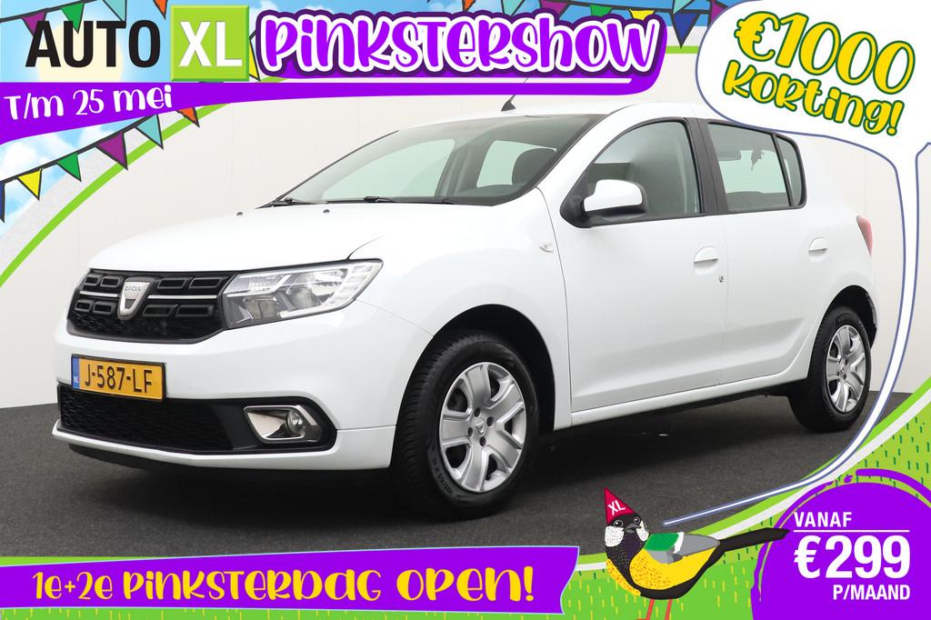 Dacia Sandero 90 PK TCe Aut. Easy-R Comfort Cruise Airco LED, Stof, Wit, Origineel Nederlands, Bedrijf