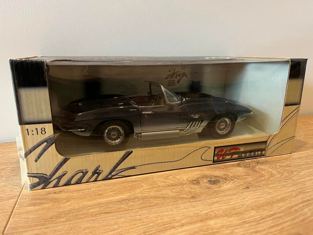 1:18 Autoart 1961 Chevrolet Corvette Mako Shark, Ophalen of Verzenden, Nieuw, Auto, Autoart