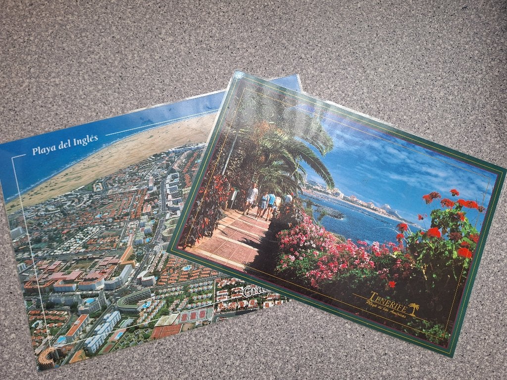 2 Plastic placemats van Gran Canaria en Tenerife, Ophalen of Verzenden, Zo goed als nieuw, Overig
