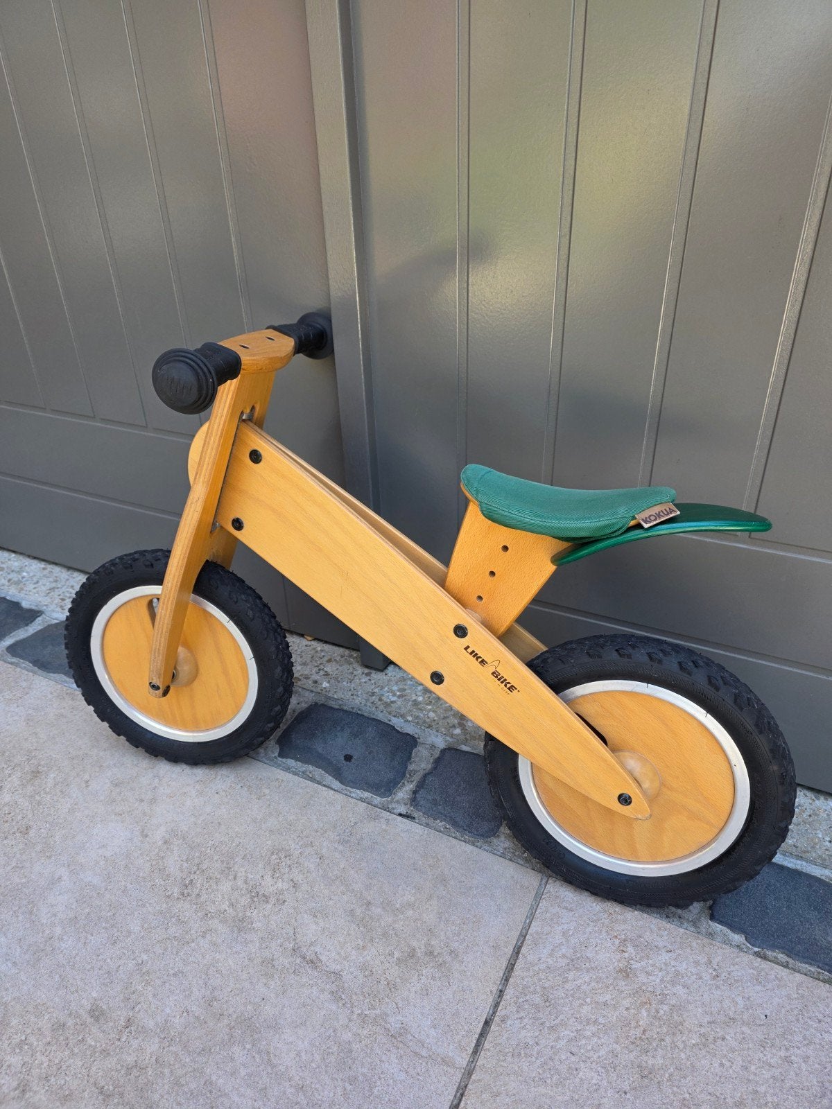 Houten loopfiets Kokua LIKEaBIKE midi groen, Ophalen, Gebruikt, Loopfiets