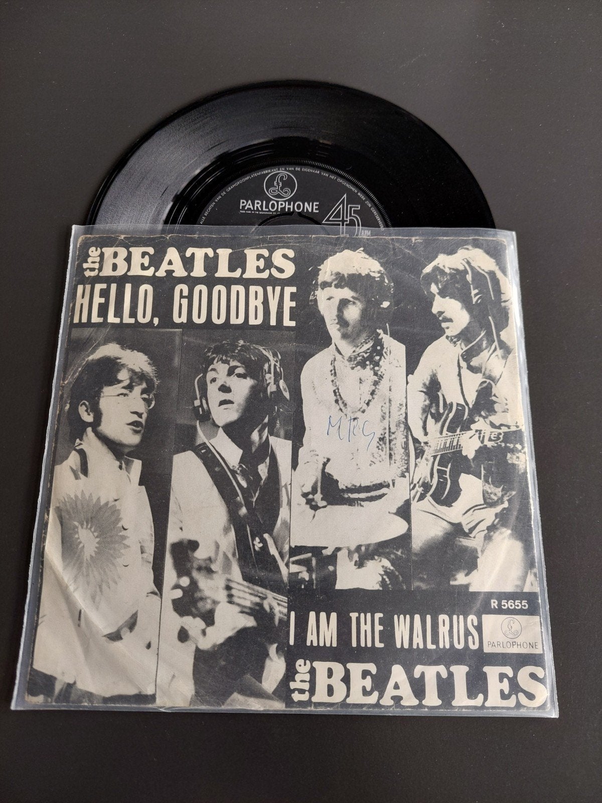 the Beatles hello goodbye, Cd's en Dvd's, Ophalen of Verzenden, Gebruikt, 7 inch, Overige genres