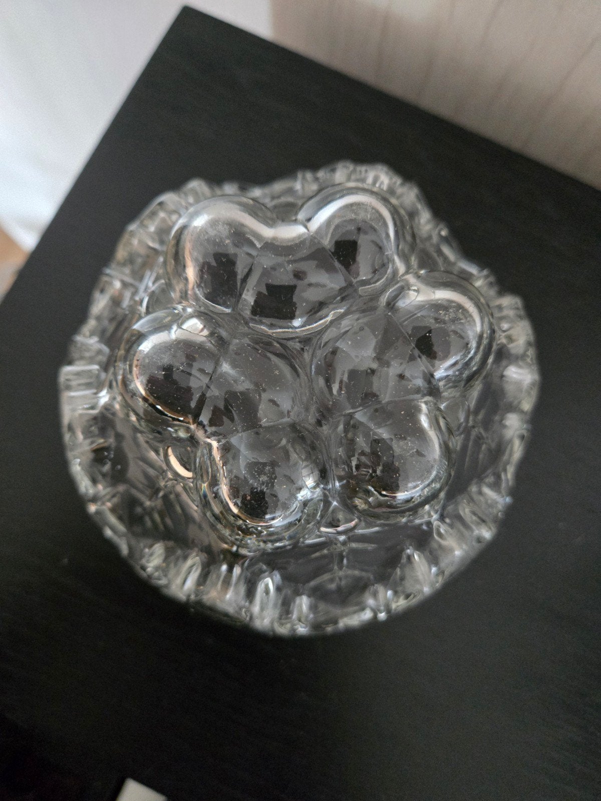 Vintage Glazen Puddingvorm met Druivenmotief, Antiek en Kunst, Ophalen of Verzenden