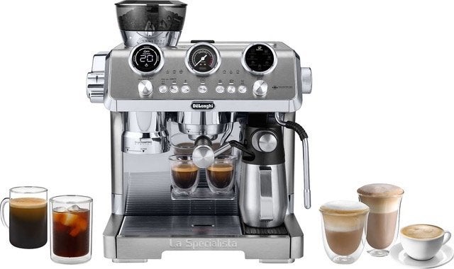 Gloednieuwe De'Longhi La Specialista Maestro espressomachine, Ophalen, Espresso apparaat, Zo goed als nieuw, 2 tot 4 kopjes