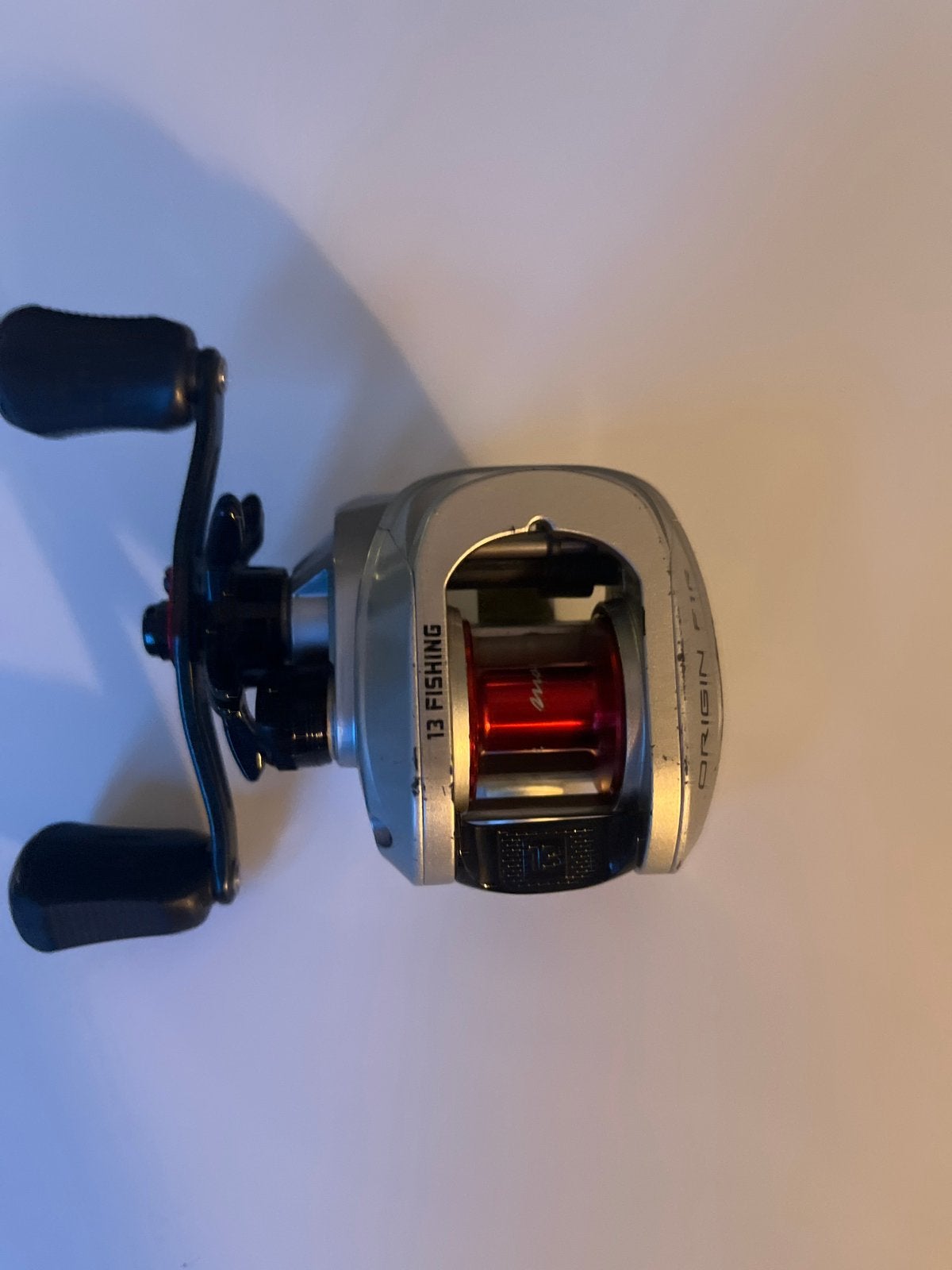 Gebruikte 13 Fishing Origin F1R Baitcaster Reel, Ophalen, Gebruikt, Molen