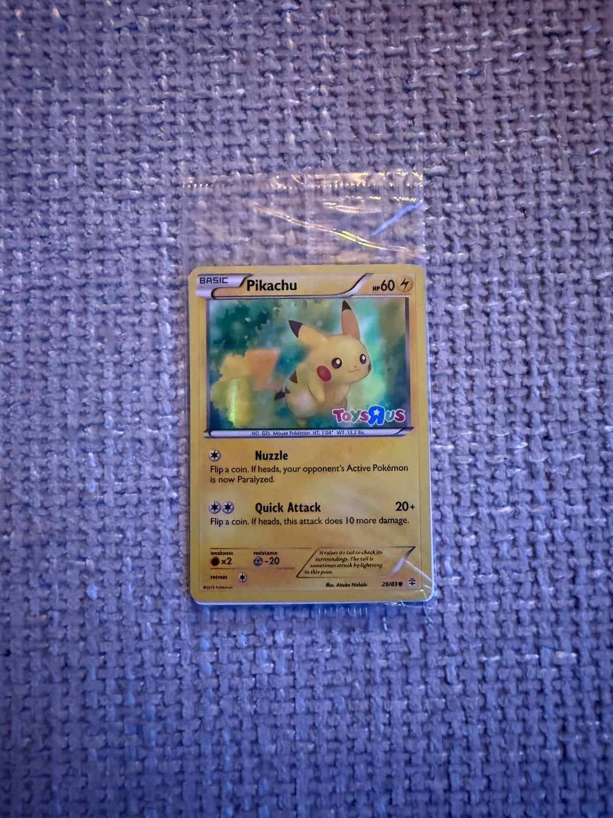 Pokémon Pikachu Generations 26 ToysRus Stamp Sealed, Ophalen of Verzenden, Nieuw, Losse kaart, Foil