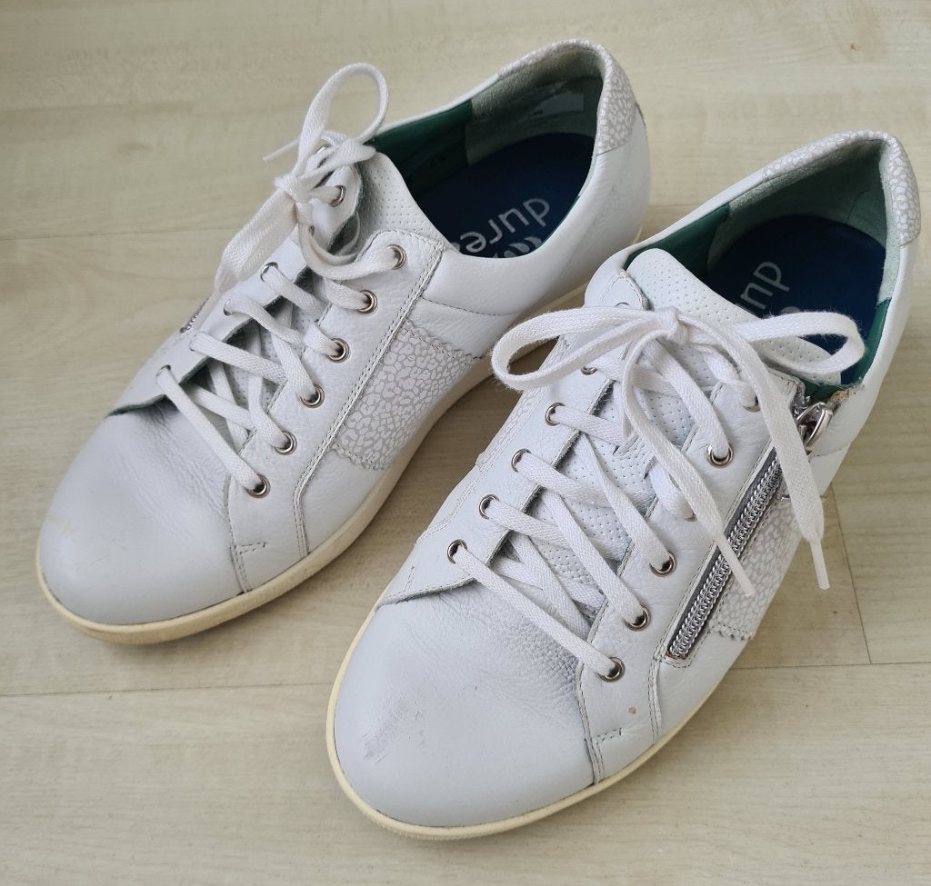Durea damesschoen maat 4,5 - 37,5 / Wit / Breedte K, Kleding | Dames, Schoenen, Durea, Wit, Ophalen of Verzenden, Sneakers of Gympen