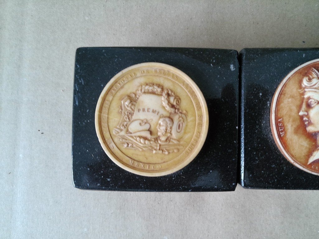 Collectie mythologische penningen o.a. David el Pastor 1970, Ophalen of Verzenden