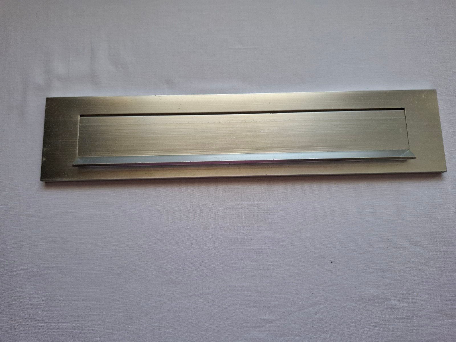 aluminium brievenbusklep, Ophalen of Verzenden, Gebruikt, Aluminium, Brievenbusklep