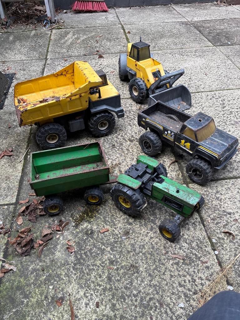 Vintage Tonka Speelgoedvoertuigen Set - Gebruikt, Ophalen, Gebruikt
