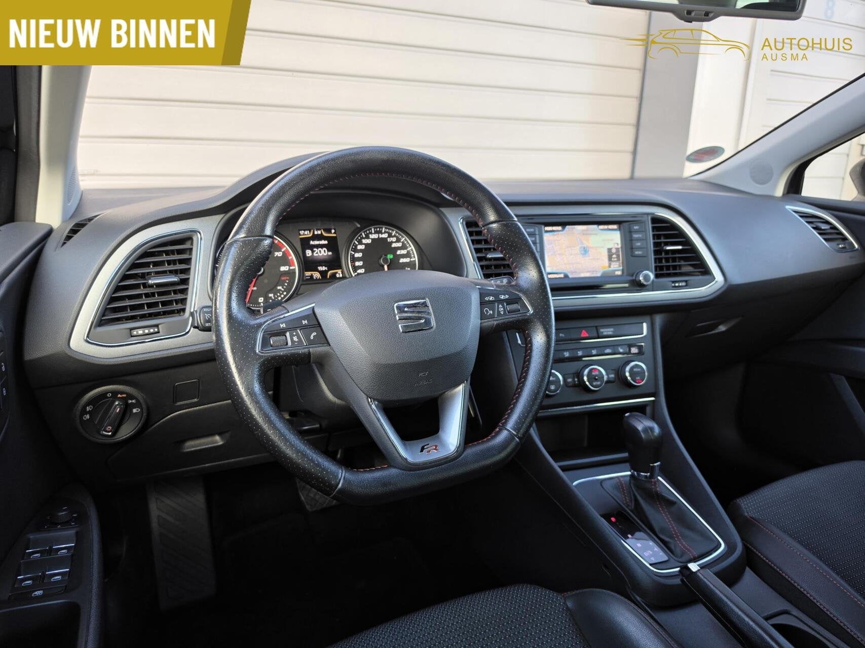 Seat Leon ST 1.4 TSI ACT FR Automaat/Led/Trekhaak/Navi/Sport, Auto's, Seat, Zwart, 4 cilinders, Leon, Leder