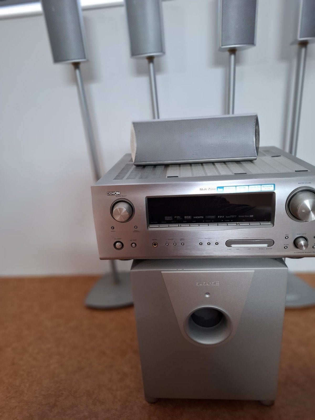 Denon - Quadral systeem, Ophalen of Verzenden, 70 watt of meer, Overige merken, Overige spelers