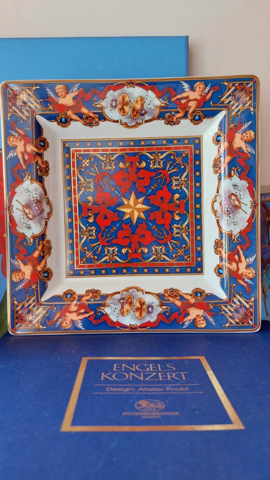 Atelier knobl Hutschenreuther Engels Konzert bord schaal, Ophalen of Verzenden