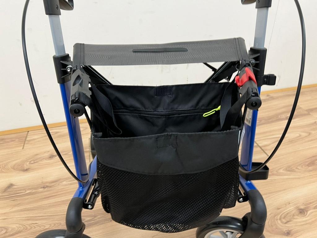 Lichtgewicht rollator Server Electric Blue MET ZACHTE WIELEN, Ophalen of Verzenden, Opvouwbaar, Nieuw