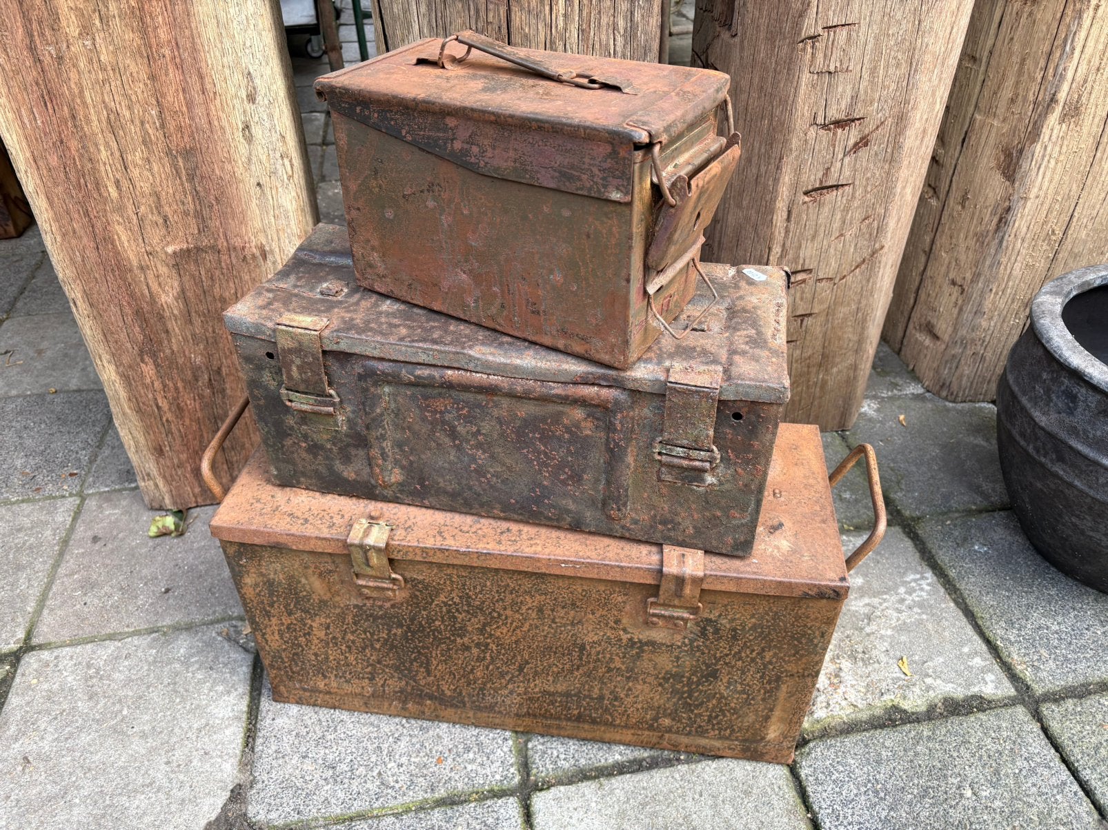 3 oude leger / munitie kisten, Ophalen of Verzenden