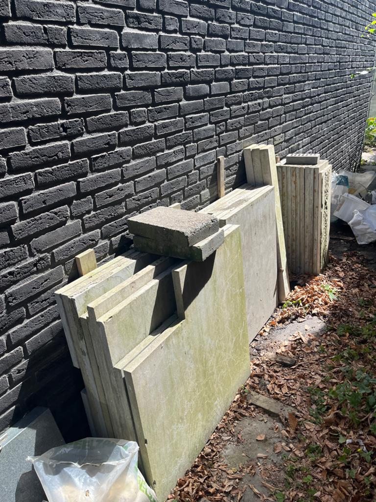 Gebruikte hardsteen terrastegels, Ophalen, Gebruikt, Terrastegels, Natuursteen