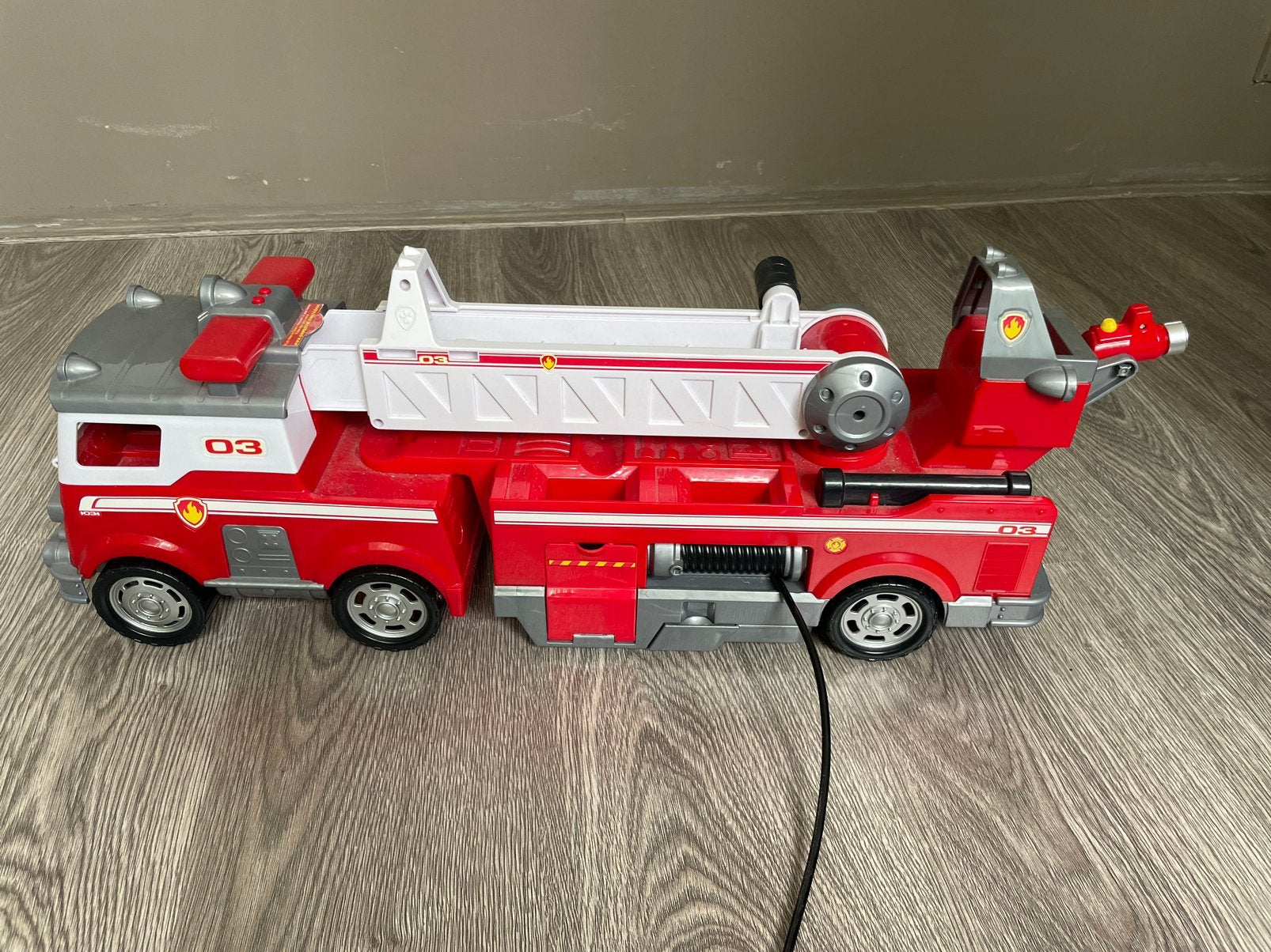 Paw patrol brandweer vrachtwagen, Ophalen of Verzenden, Gebruikt