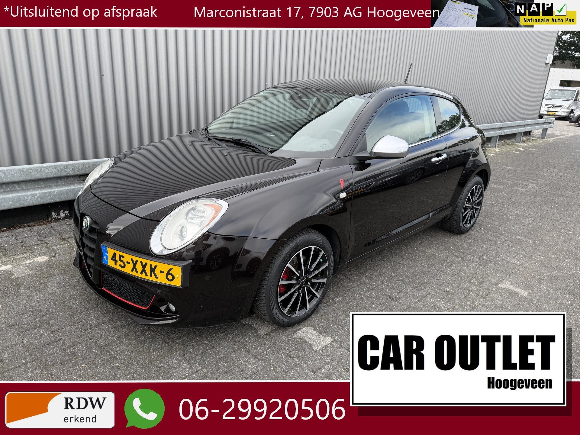 Alfa Romeo MiTo 1.3 JTDm ECO Distinctive 141Dkm NAP, Leer, C, Auto's, Alfa Romeo, Voorwielaandrijving, Euro 5, 86 pk, Gebruikt