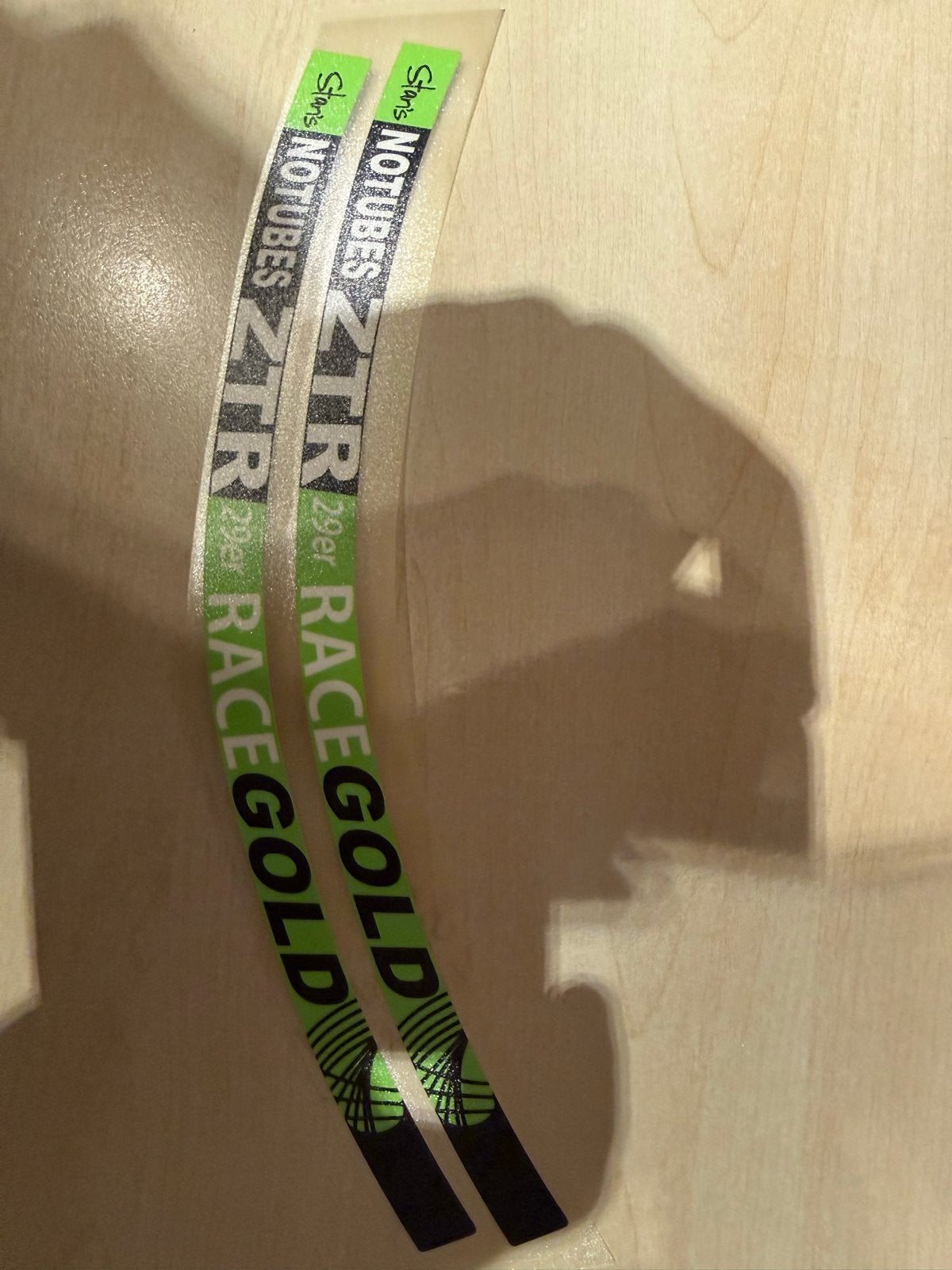 Stans Notubes ZTR Race Gold 29er velgsticker set groen/zwart, Ophalen of Verzenden, Nieuw