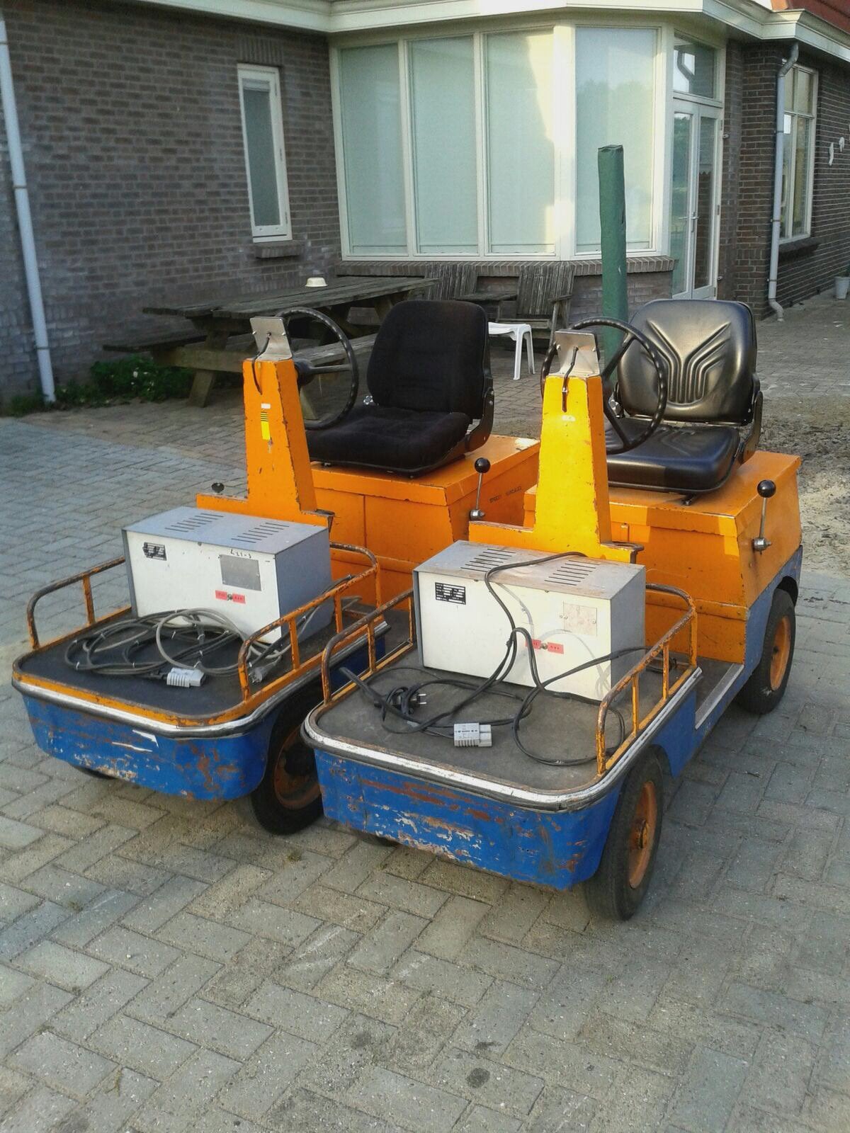 Tuintrekker Spijkstaal spykstaal elektrotrekker accuwagen, Ophalen of Verzenden