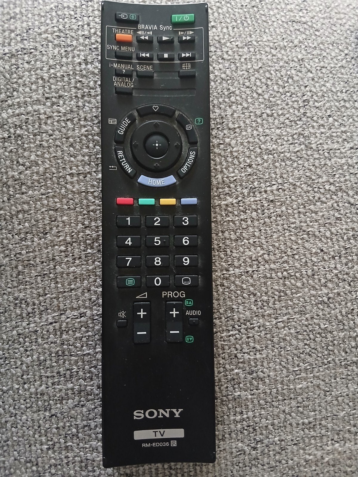 sony afstandsbediening rm-ed036 (bravia), Audio, Tv en Foto, Ophalen of Verzenden, Gebruikt, Origineel, Tv