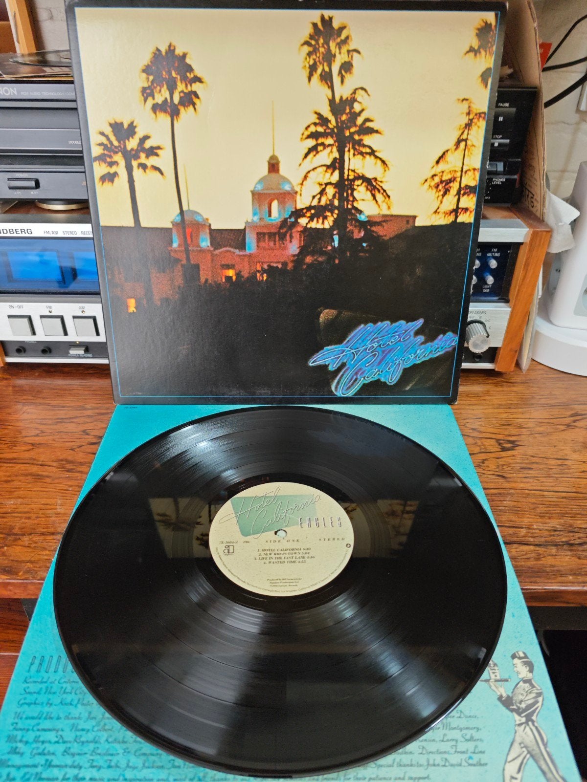 Eagles - Hotel California LP (Originele Persing), LP, Inclusief binnenhoes, Gebruikt, Ophalen of Verzenden