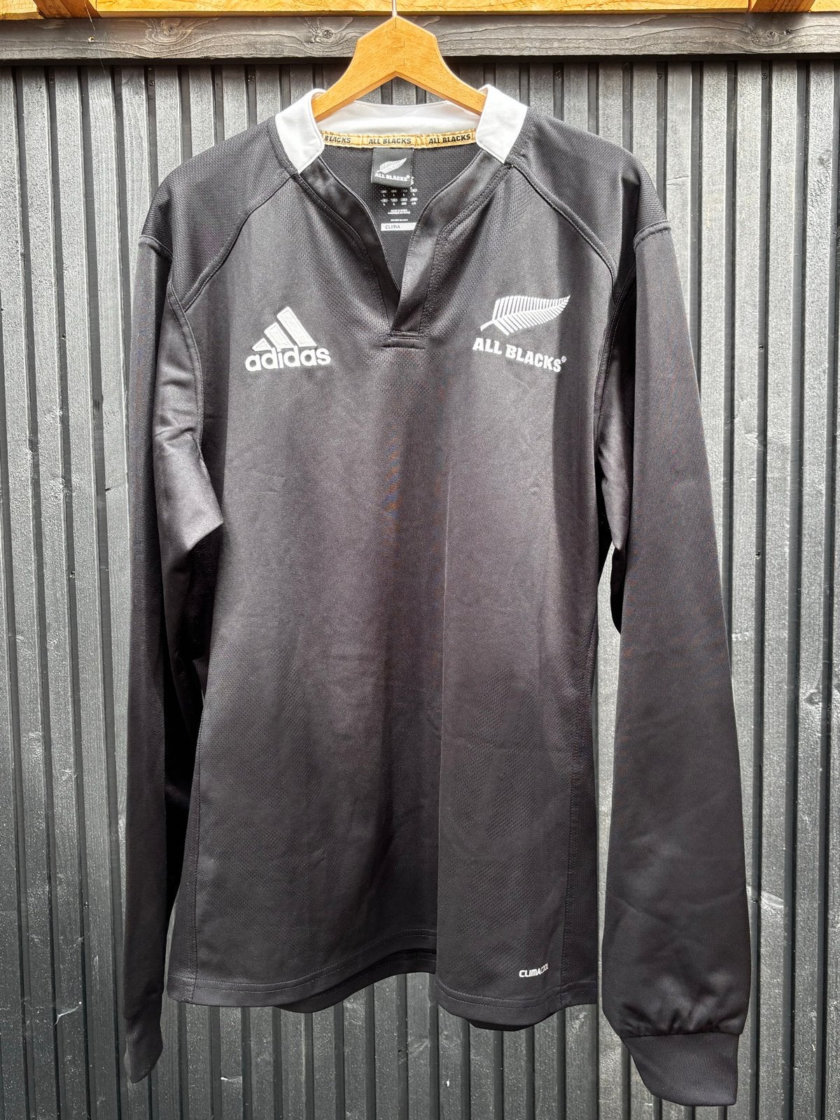 Adidas All Blacks Rugby Shirt Heren Maat L, Maat 52/54 (L), Zwart, Ophalen of Verzenden, Gedragen