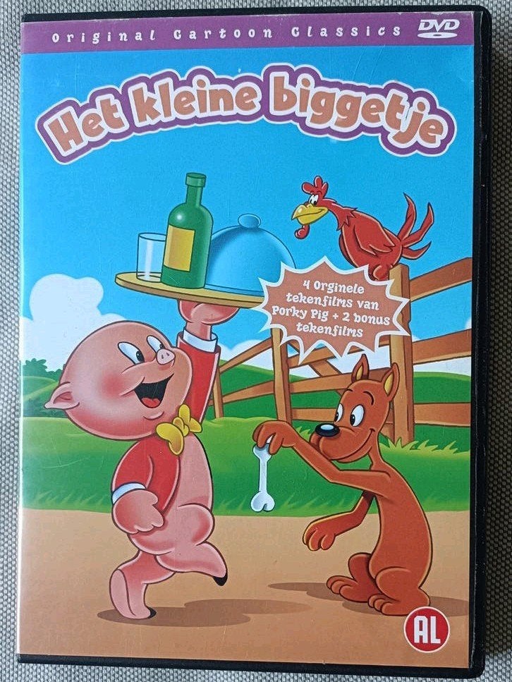 Het Kleine Biggetje - Original Cartoon Classics DVD, Gebruikt, Animatie, Alle leeftijden, Nederlands