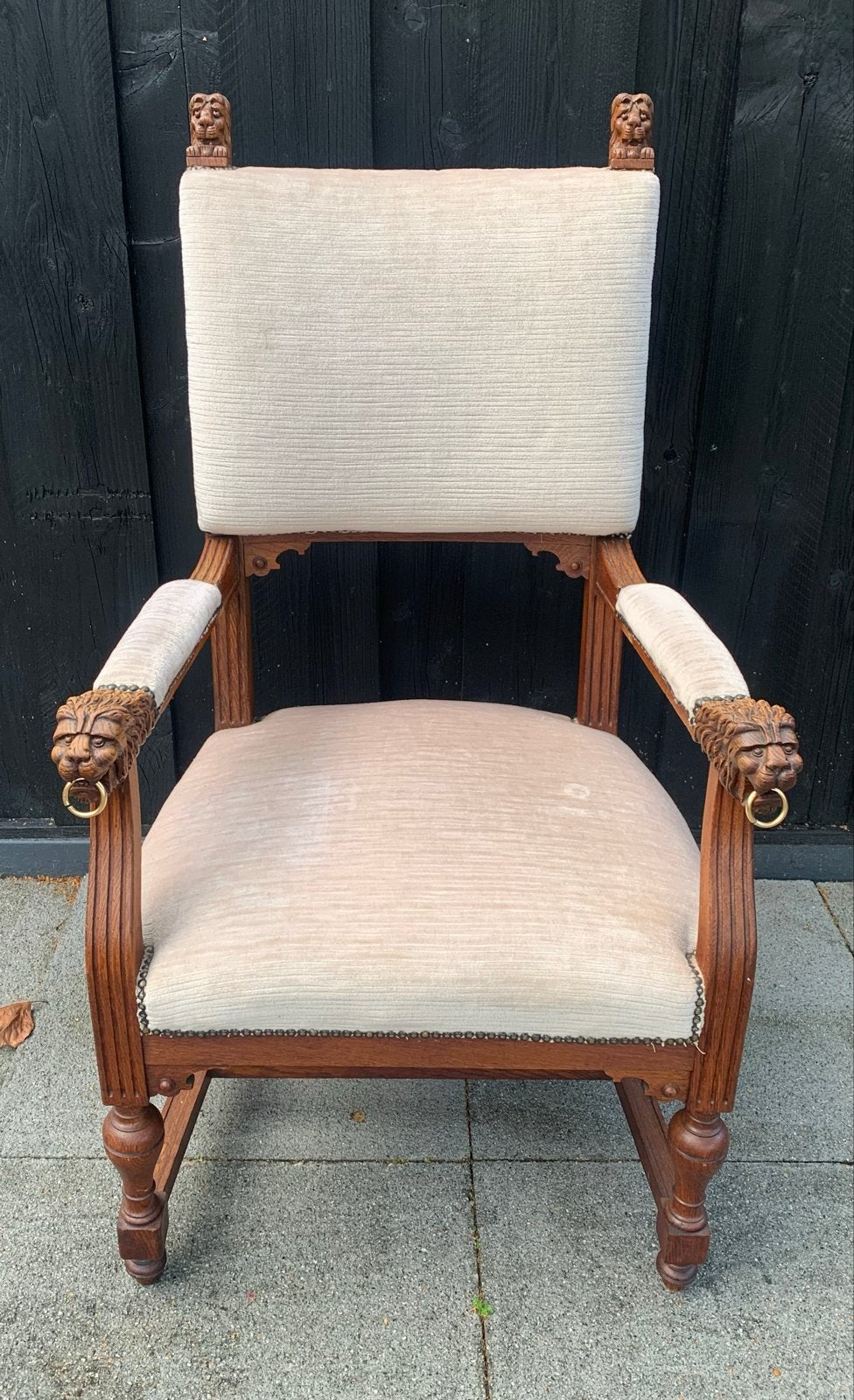 Antieke Lodewijk XIII Stijl Armleuningstoel, Ophalen of Verzenden