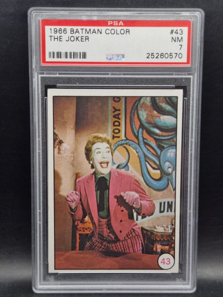 The joker 1966 batman Color #43 psa 7, Verzenden, Zo goed als nieuw, Losse kaart