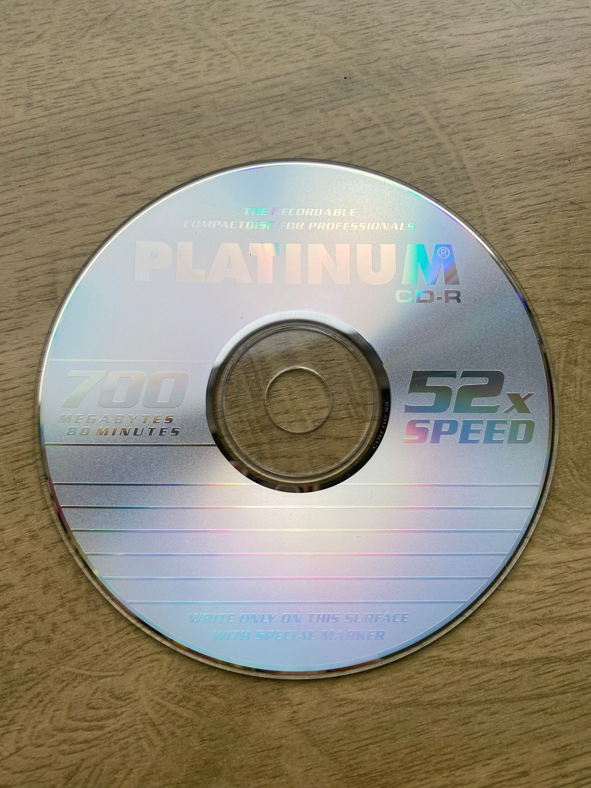 94 Ongebrande CD-R Schijfjes - Platinum 700MB 52x Speed, Ophalen of Verzenden, Nieuw, Cd, Op spindel