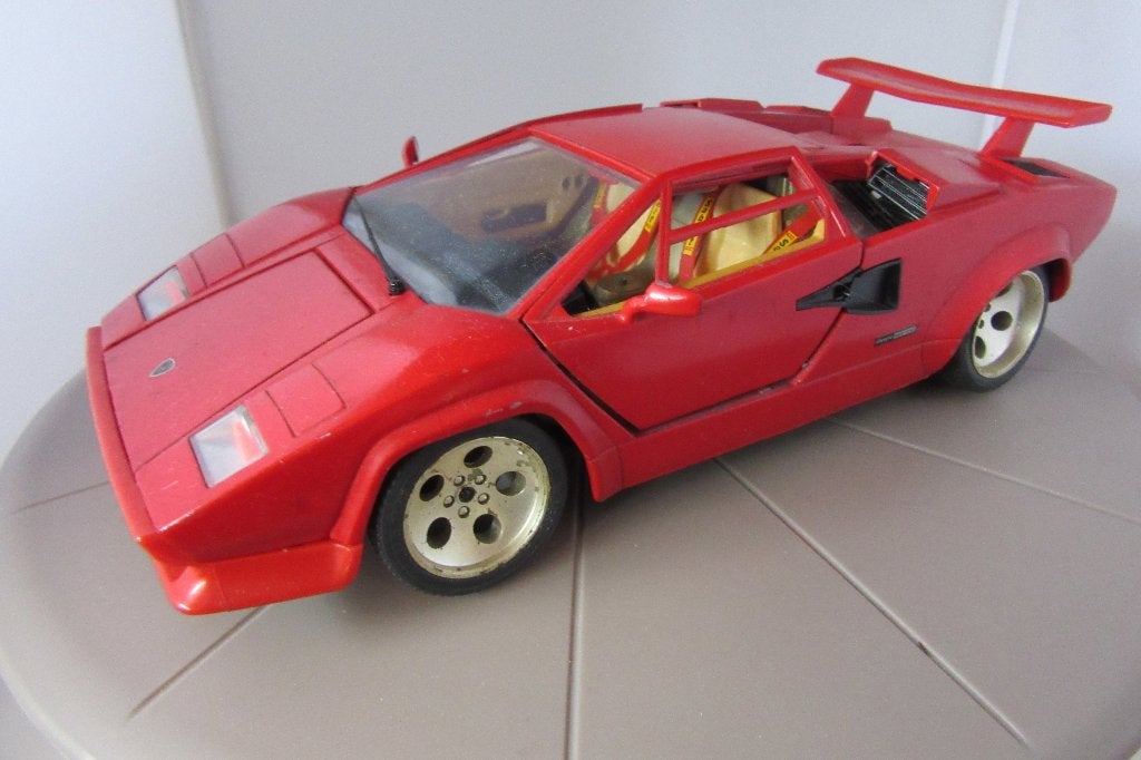 Lamborghini Countach 1;18, Ophalen of Verzenden, Zo goed als nieuw, Auto, Bburago
