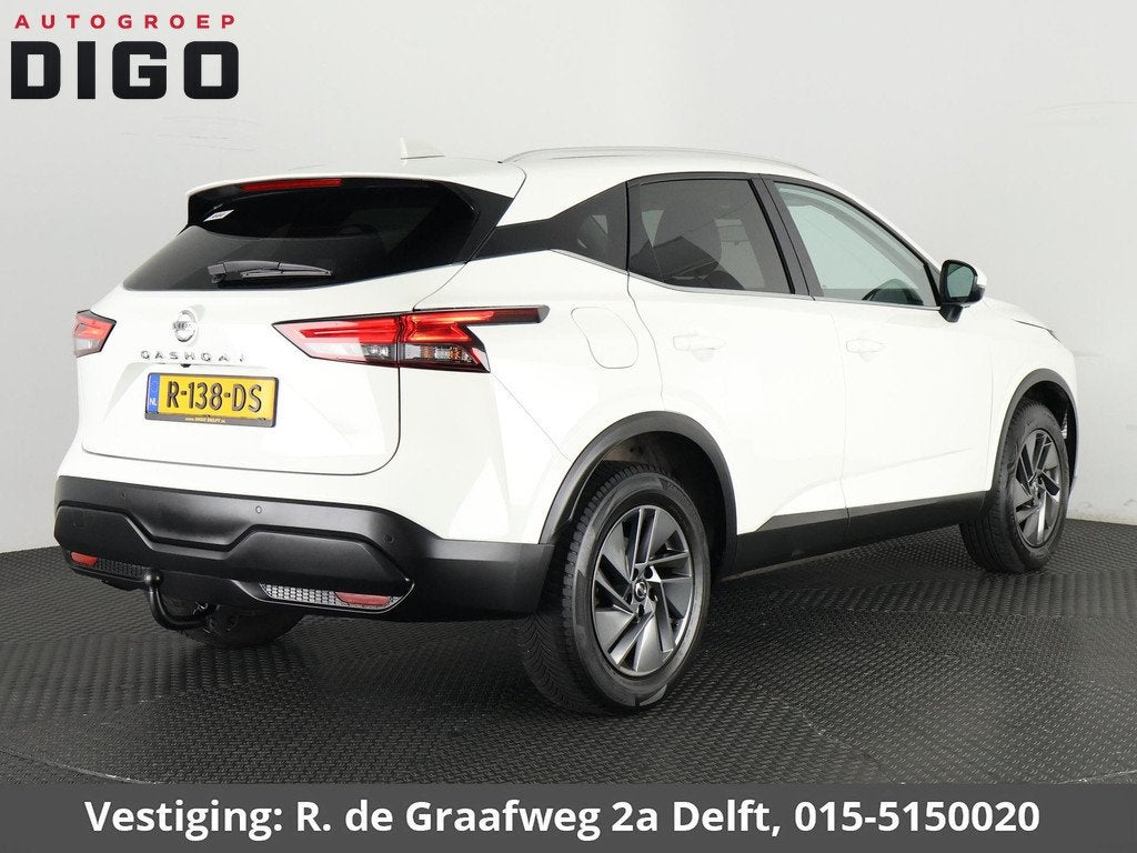 Nissan Qashqai 1.3 MHEV Xtronic Acenta Automaat | Apple Carp, Auto's, Nissan, Stof, Wit, Origineel Nederlands, Qashqai