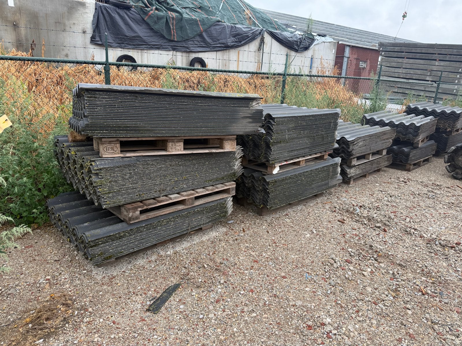 Partij asbestvrije golfplaten voor dak of schuur, Ophalen, Overige materialen, Gebruikt, 15 m² of meer